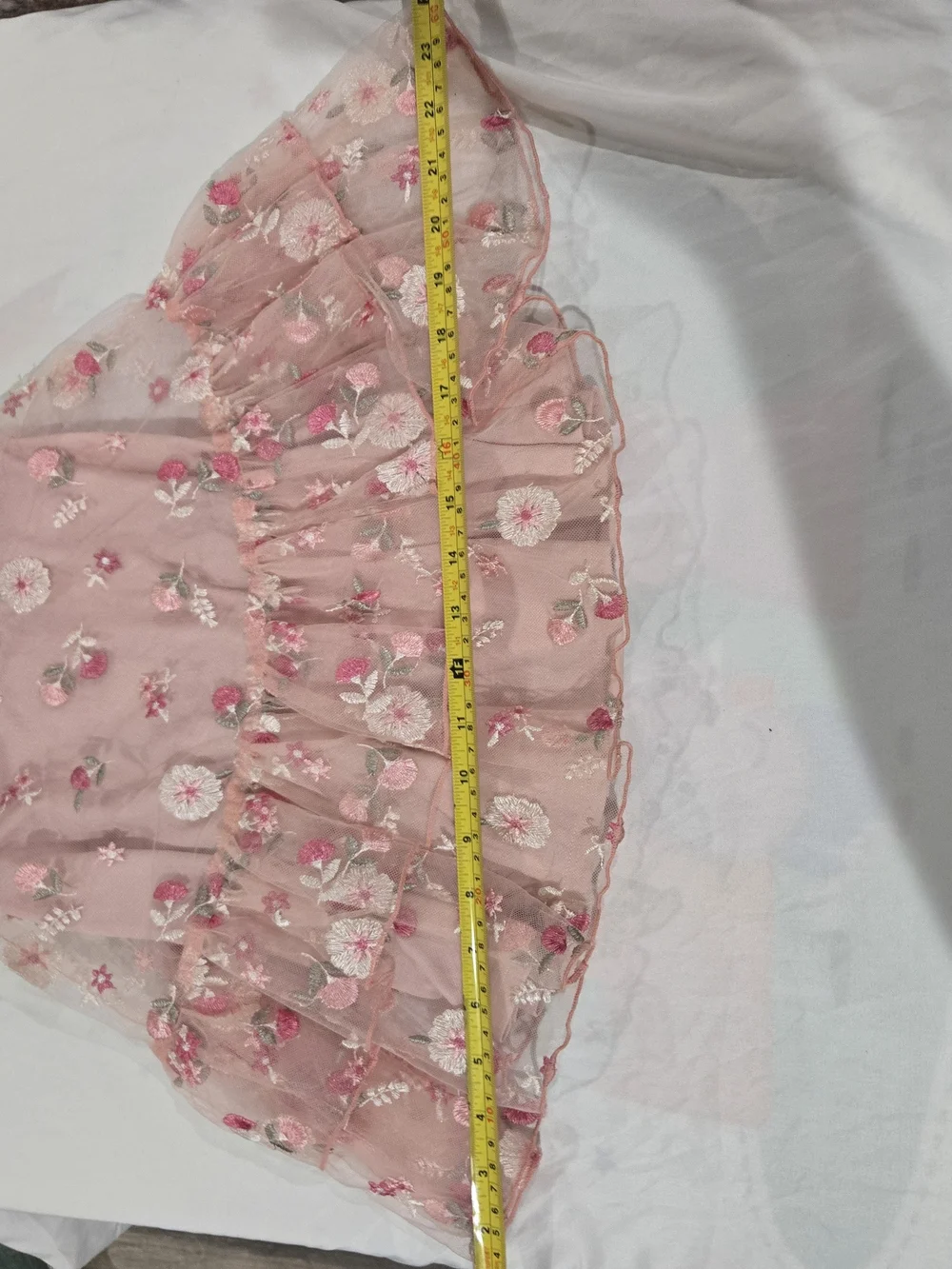 Gymboree Pink Floral Embroidered Tulle Dress